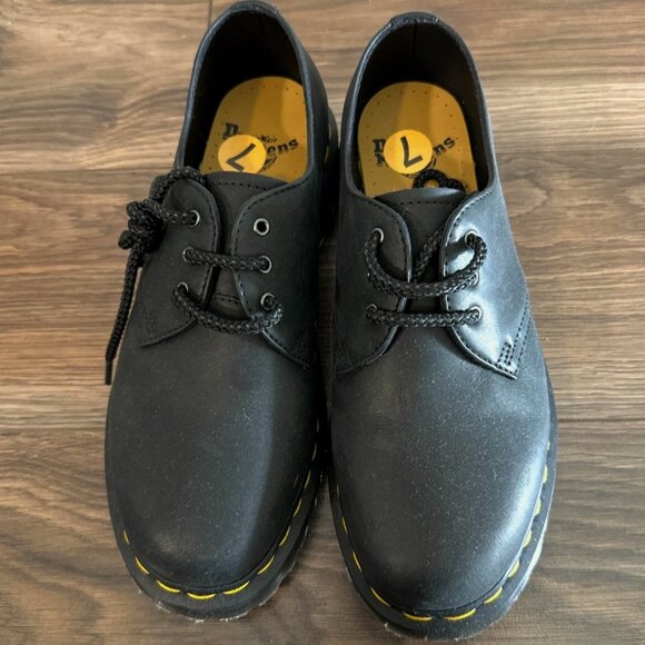 NEW Dr Martens 1461 Bex Leather Oxford Shoe Boots Black Lace Up Ankle EU 39 - Picture 5 of 9